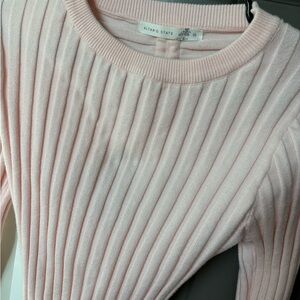 Altar'd State Pink Ribbed Sweater